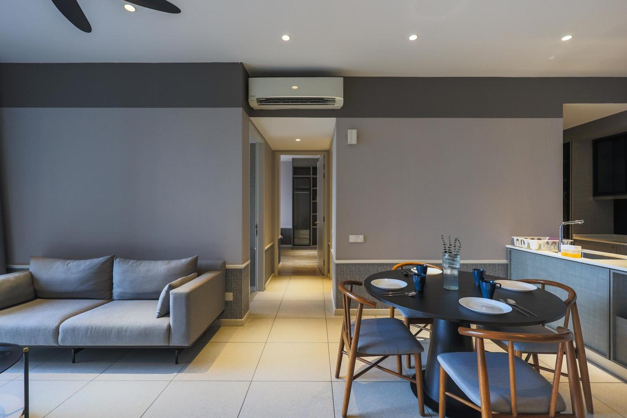 Millerz Square By Mykey Apartment Куала Лумпур Екстериор снимка A living room in a condominium